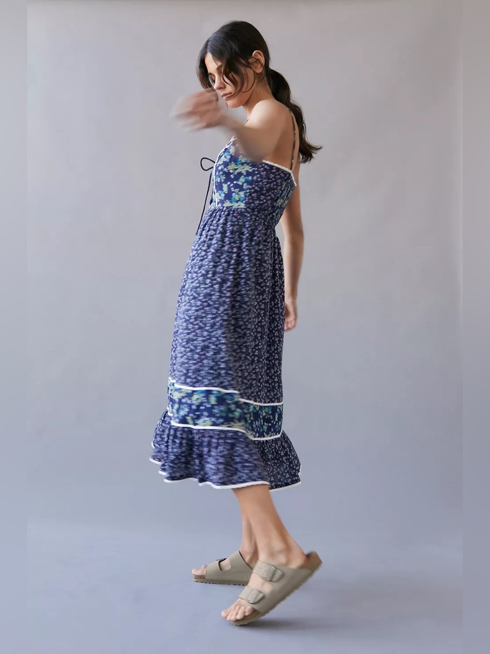 UO Florentina Prairie Midi Dress XL - Picture 5 of 8